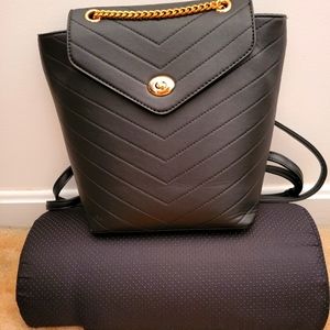 Black and gold Backpack